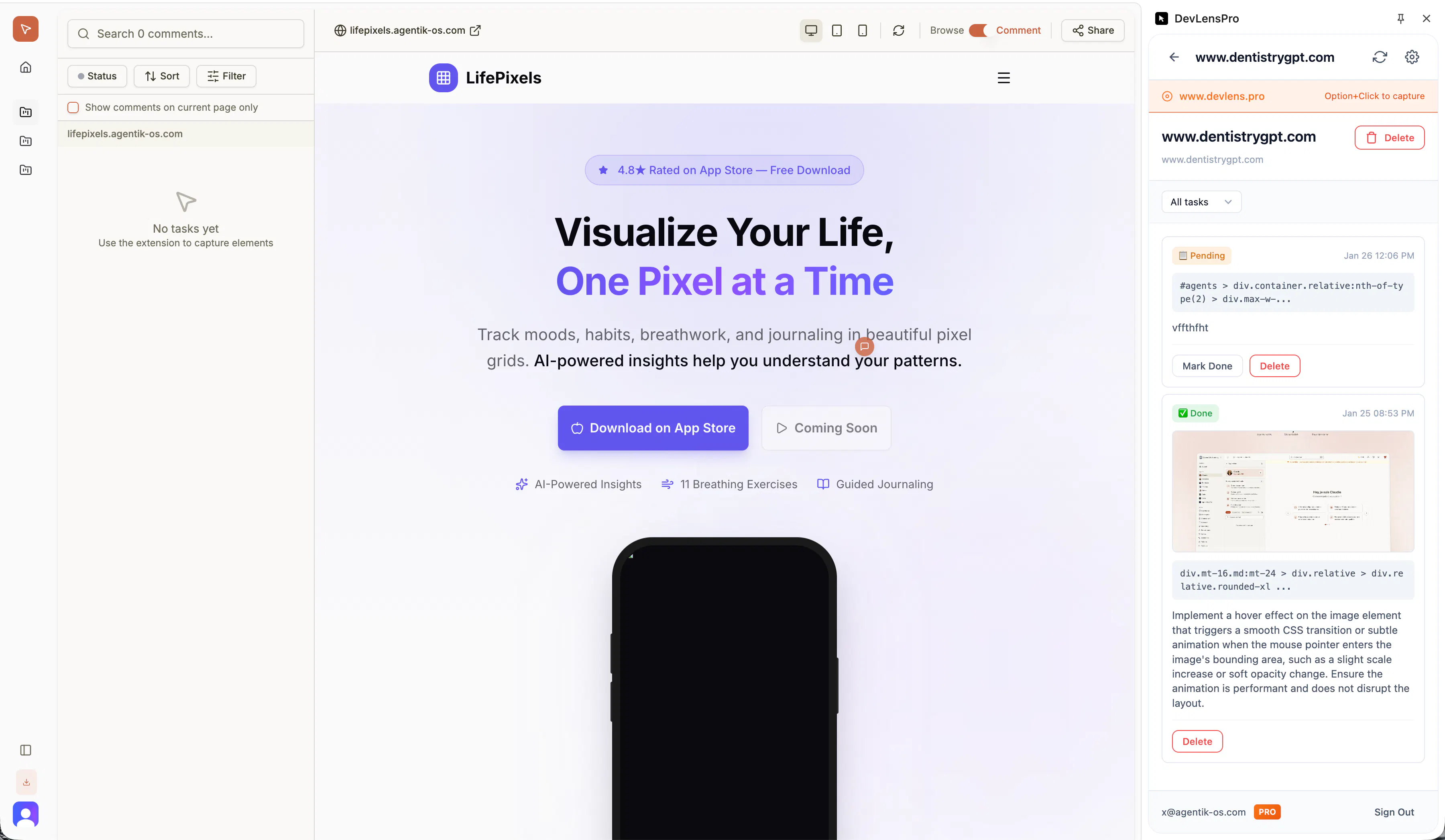 DevLensPro: AI-powered debugging for Claude Code. Point, click, fix ...