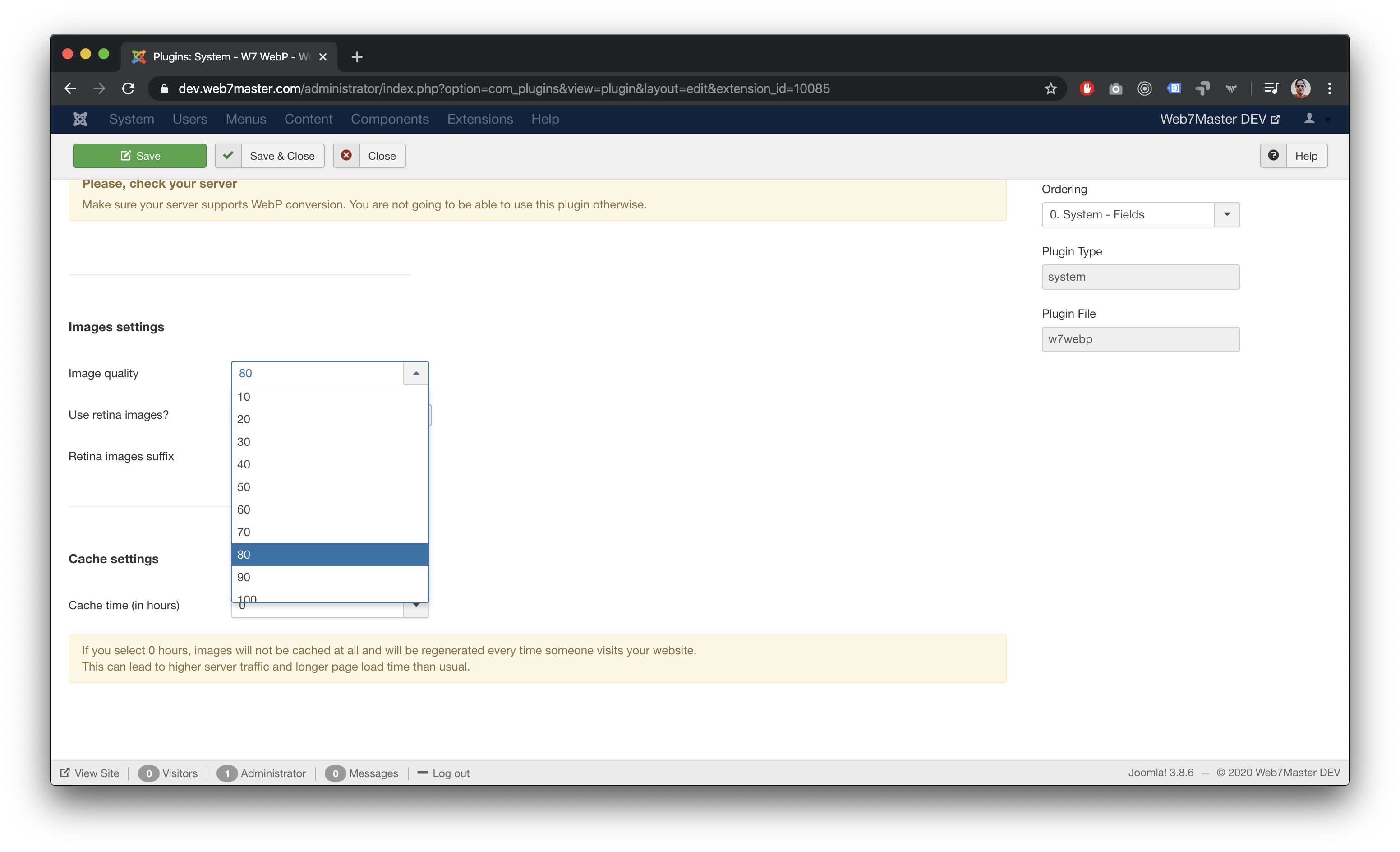 W7 WebP Joomla Plugin gallery image