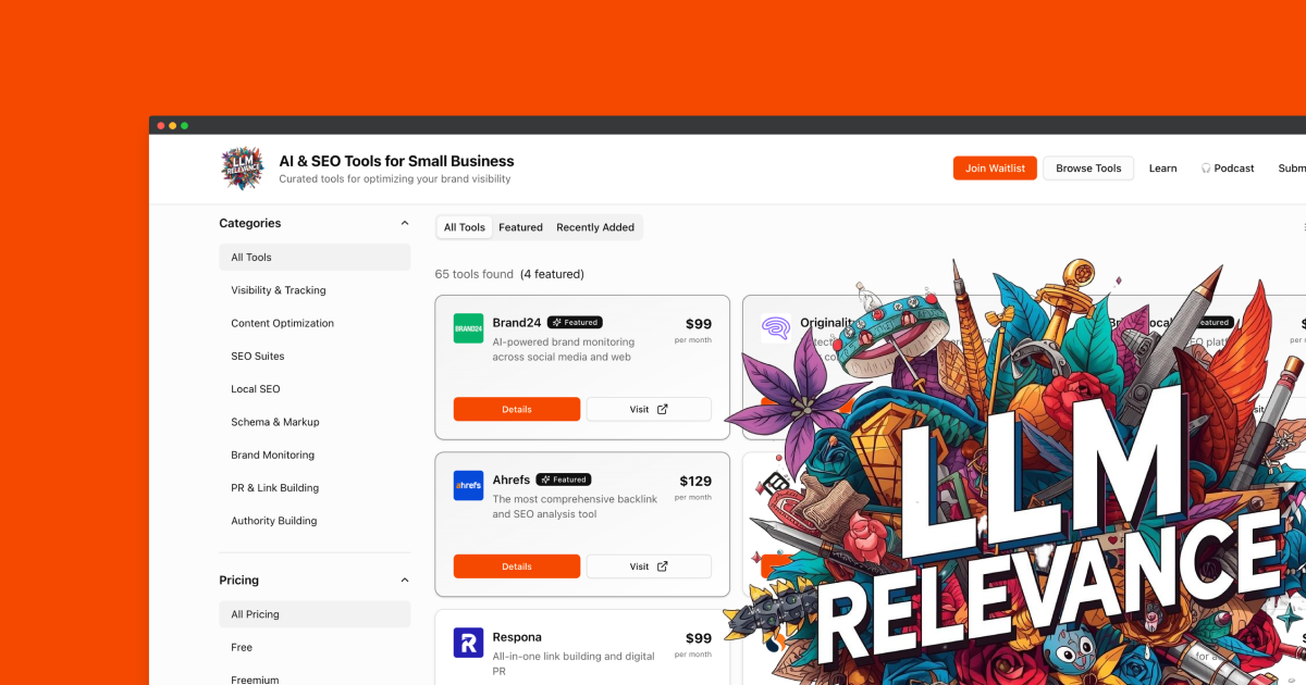 LLM Relevance - Main product screenshot demonstrating key features and user interface