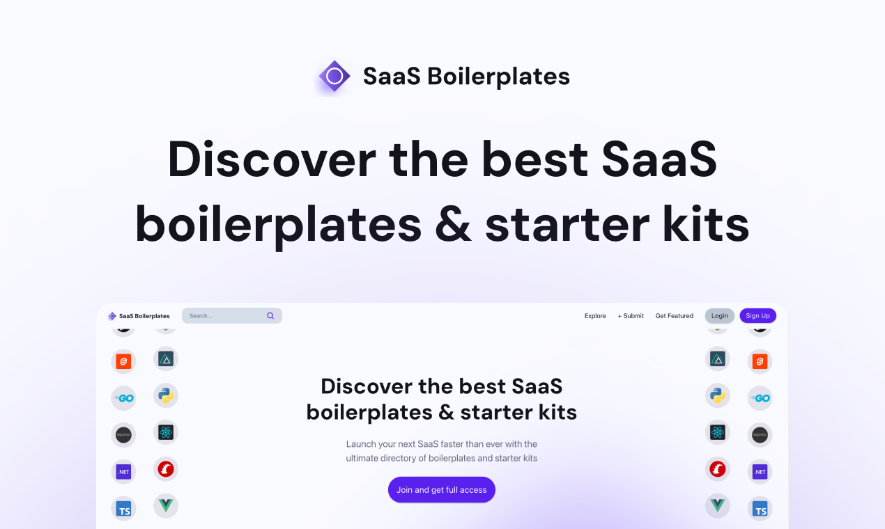 startuptile SaaS Boilerplates-Discover the best boilerplates & SaaS starter kits