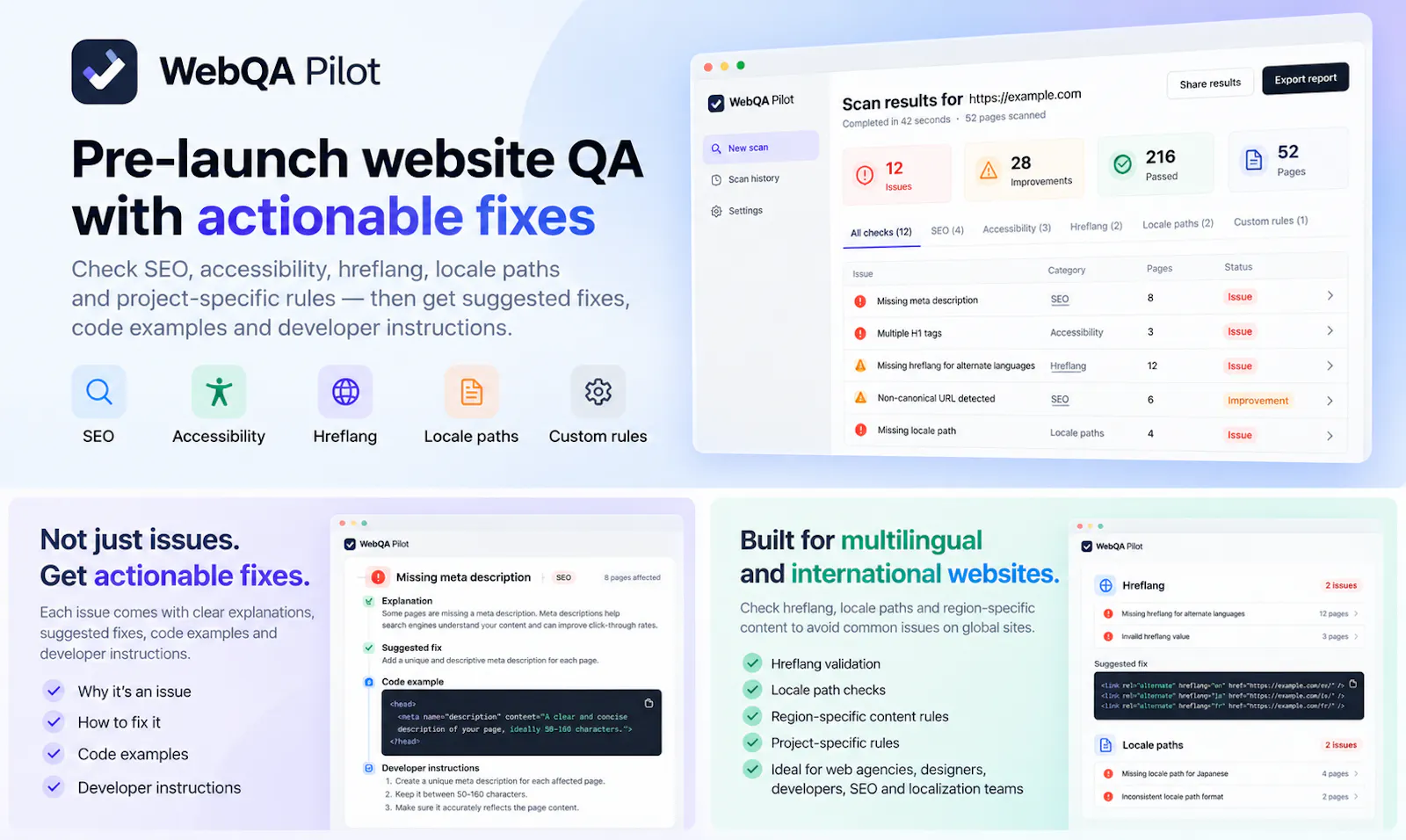 WebQA Pilot screenshot 2