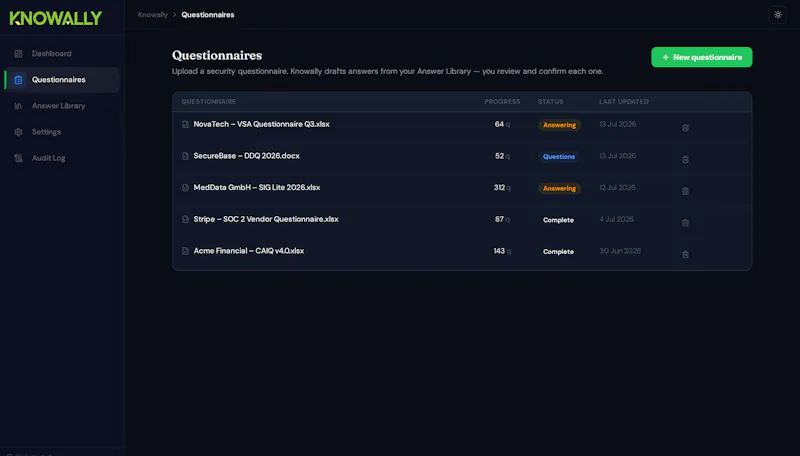 Knowally screenshot 1