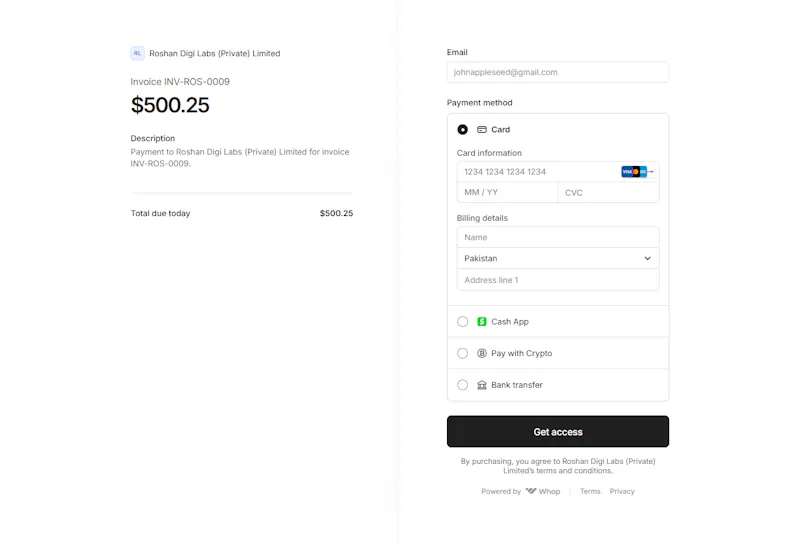 PayTrack CRM - Invoicing Payment System screenshot 5
