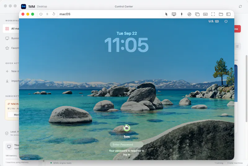 1VM screenshot 3