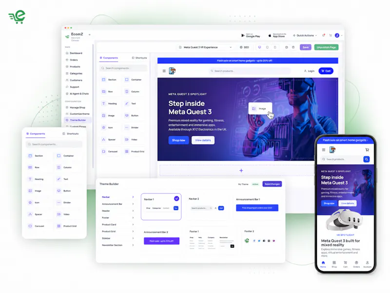 Ecomz AI Multi-Tenant SAAS Store Builder screenshot 22