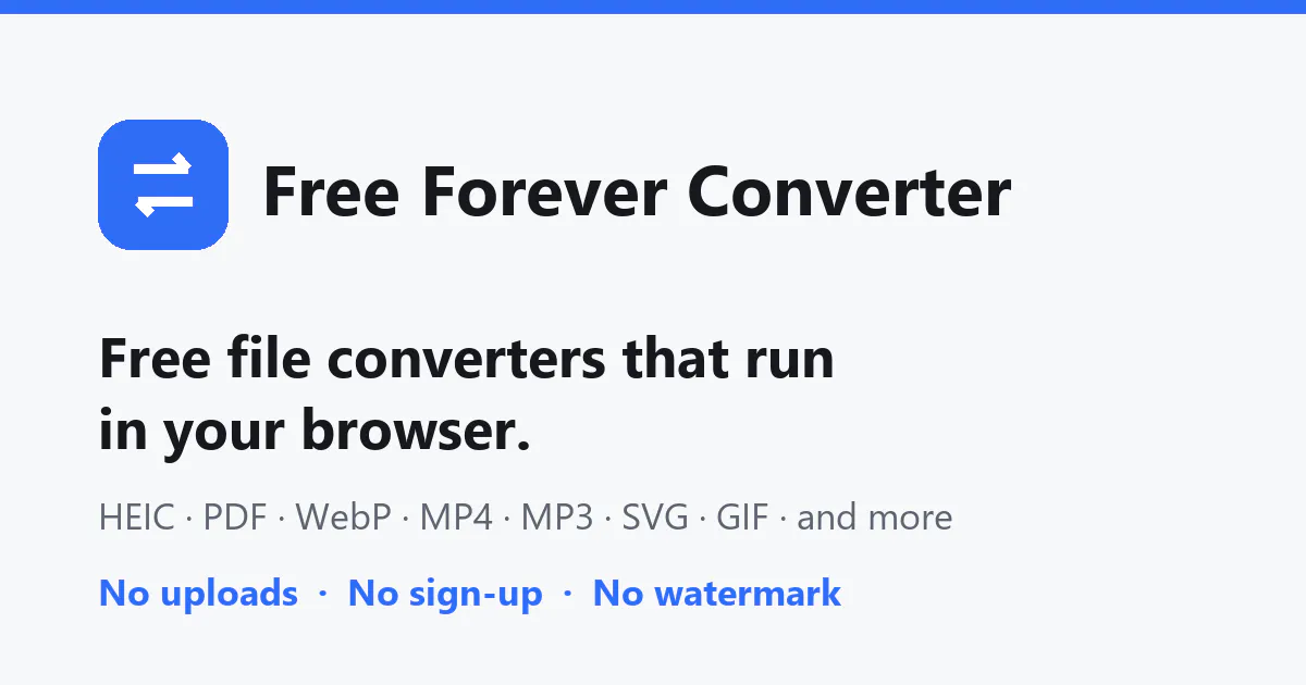 Free Forever Converter gallery image