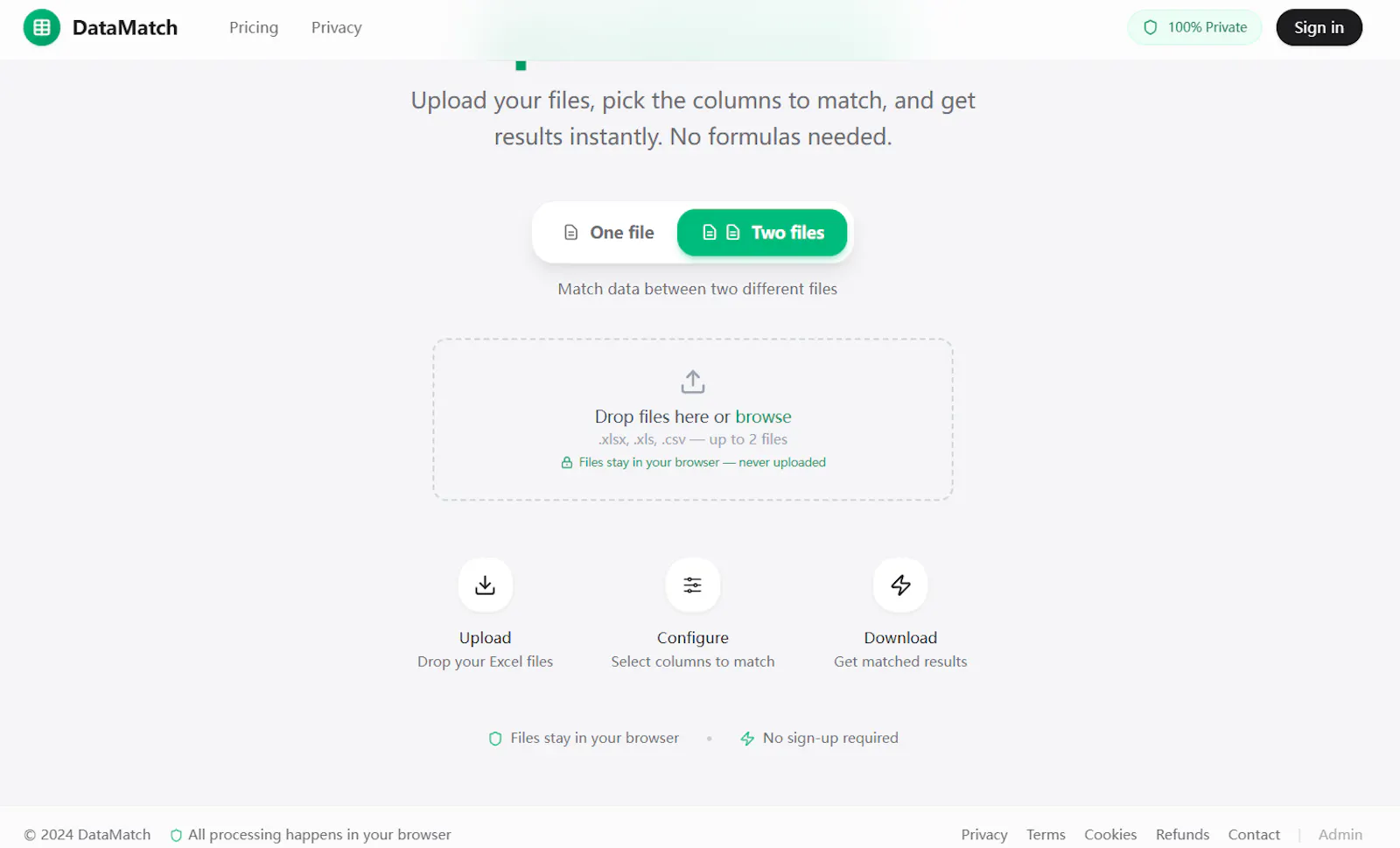 DataMatcha screenshot 2