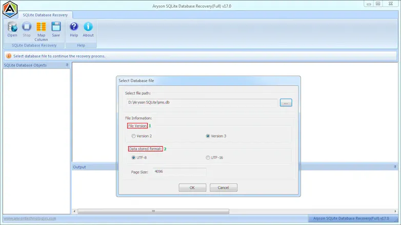 Aryson SQLite Database Recovery gallery image