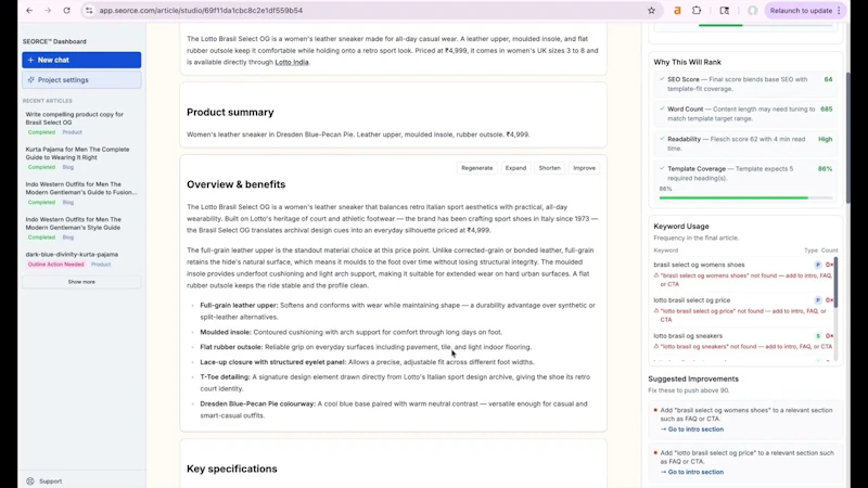 SEORCE - Content Studio  screenshot 1 (video preview)