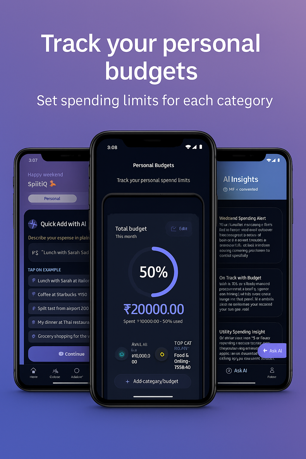 SplitIQ  - Main product screenshot demonstrating key features and user interface