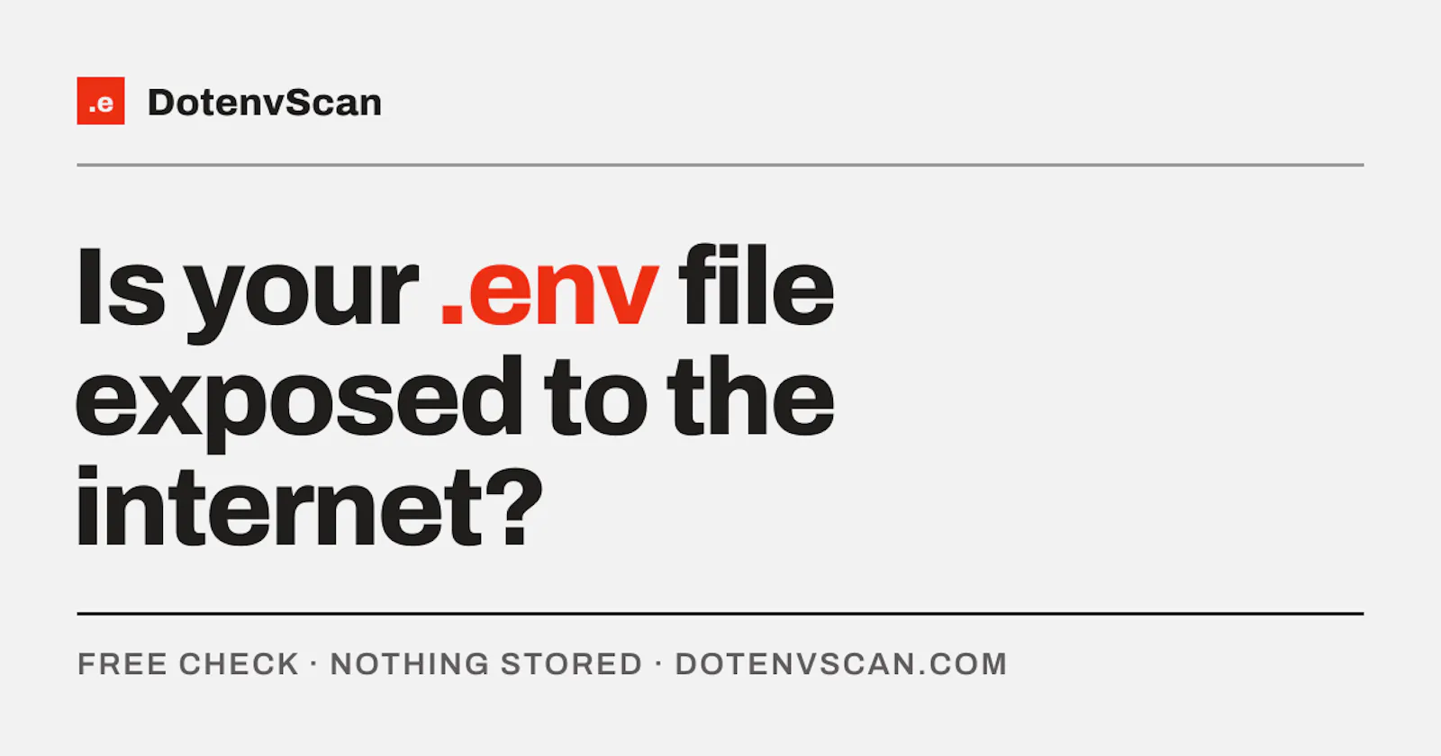 DotenvScan screenshot 1