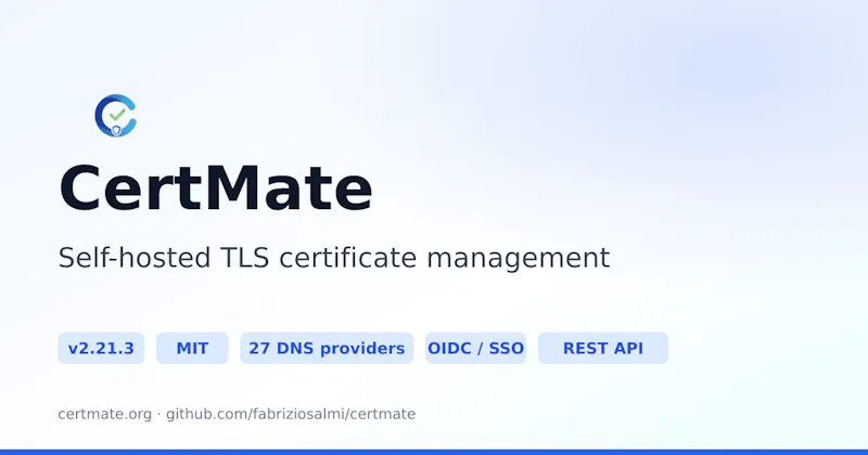 CertMate screenshot 1