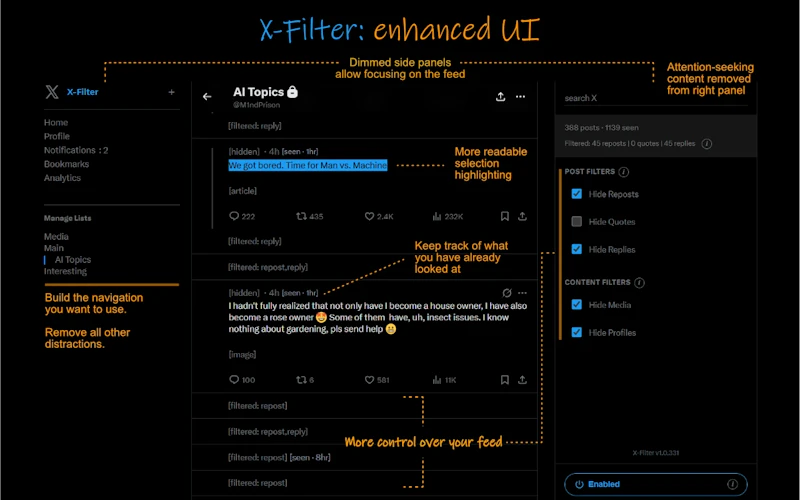 X-Filter screenshot 2