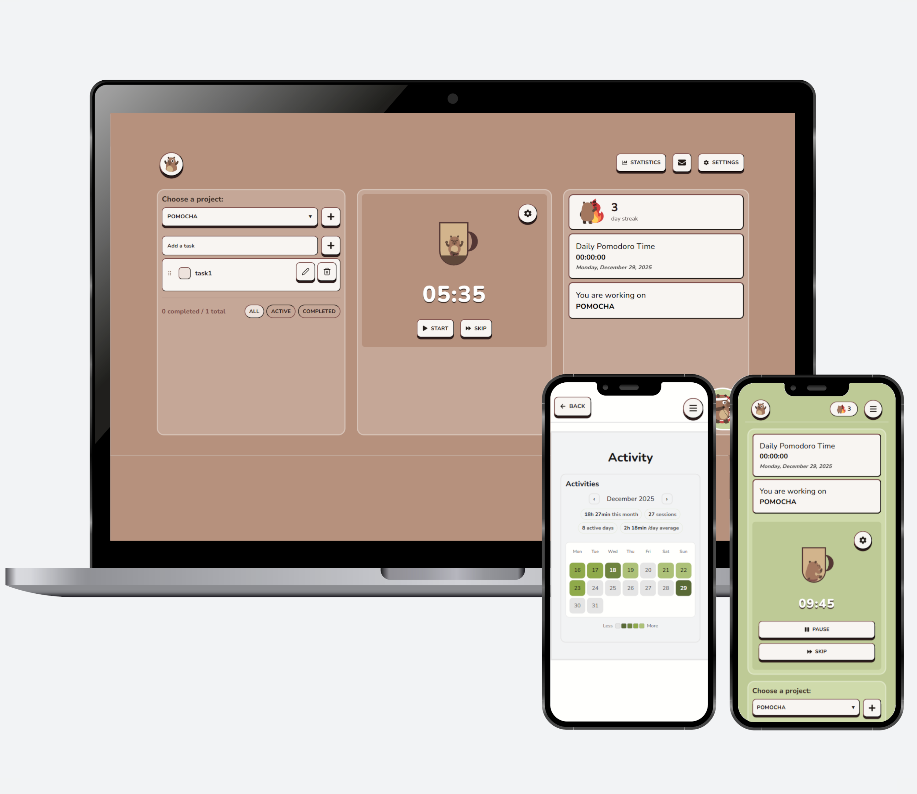 Pomocha - Screenshot 2 showing product features and functionality