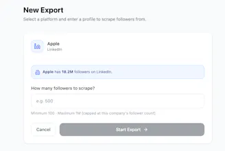 Export Company Followers to CSV gallery image