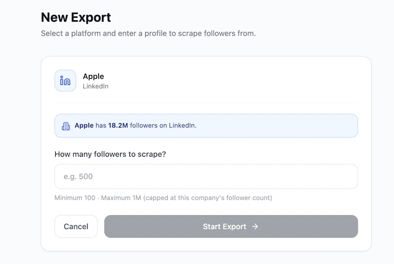 Export Company Followers to CSV screenshot 3