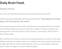 Brain Food Newsletter media 2