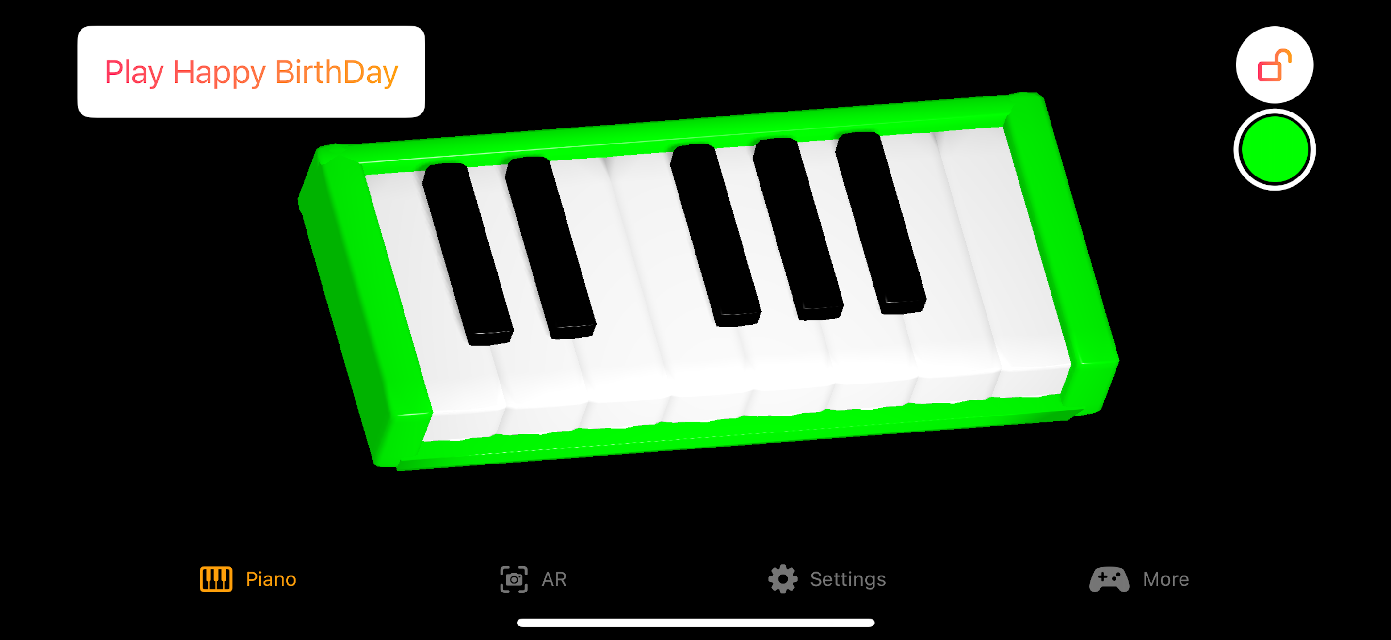 Melody per tastiera 3D Note per pianoforte - Scopri la massima esperienza di piano 3D media 2
