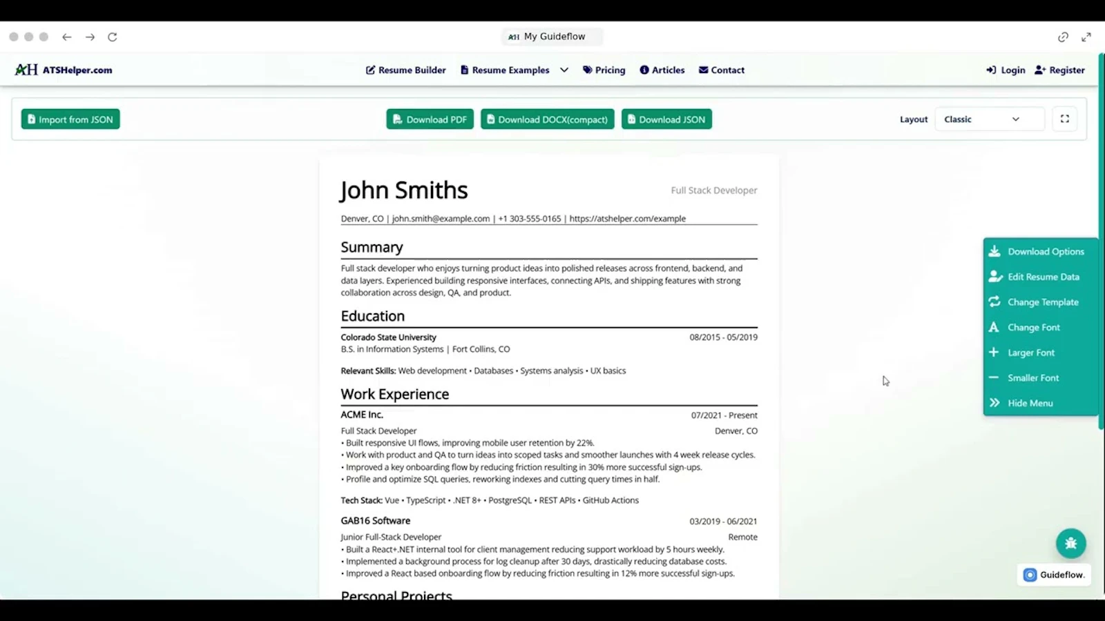 atshelper.com  screenshot 1 (video preview)