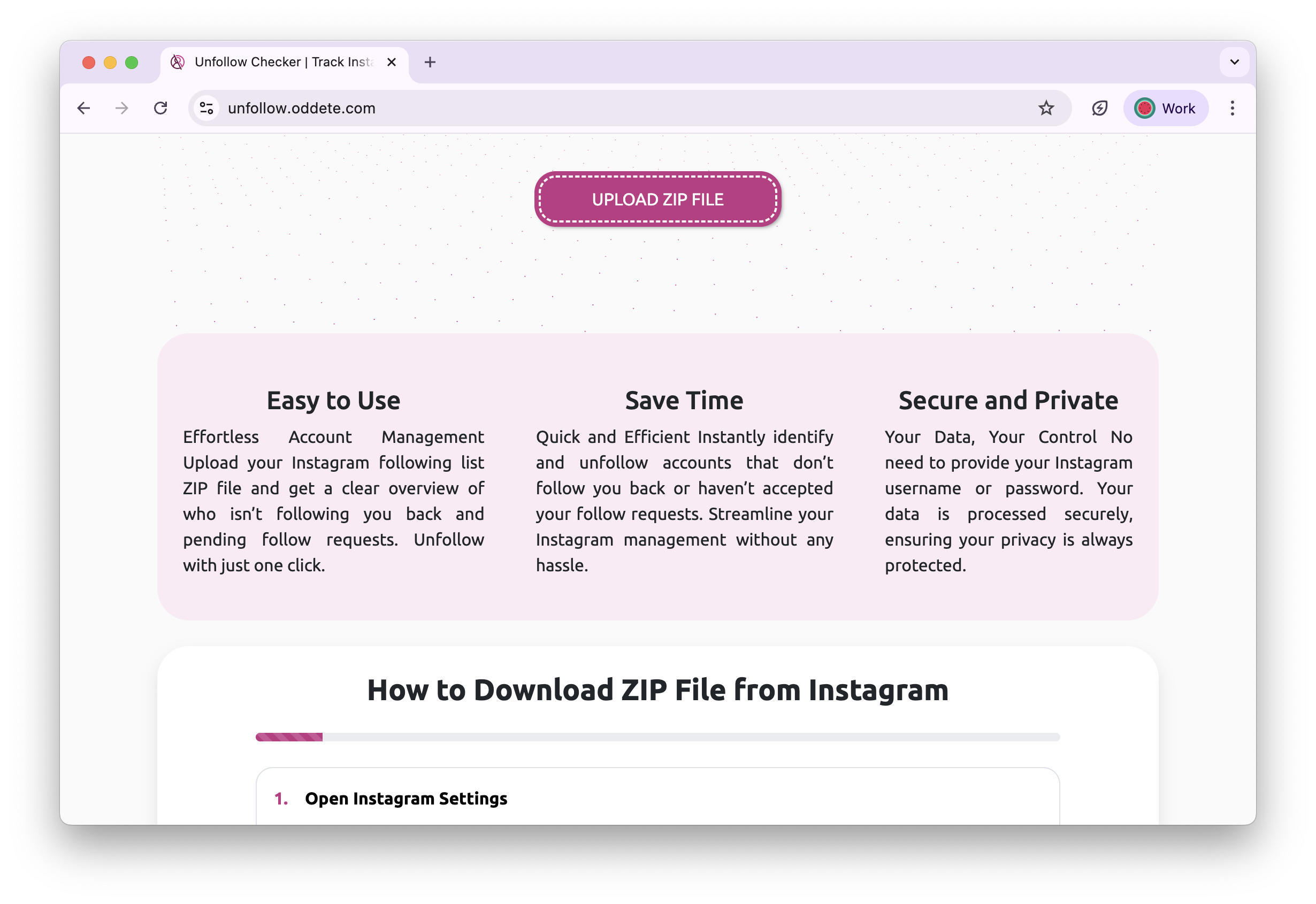 Unfollow Checker - Screenshot 4 showing product features and functionality