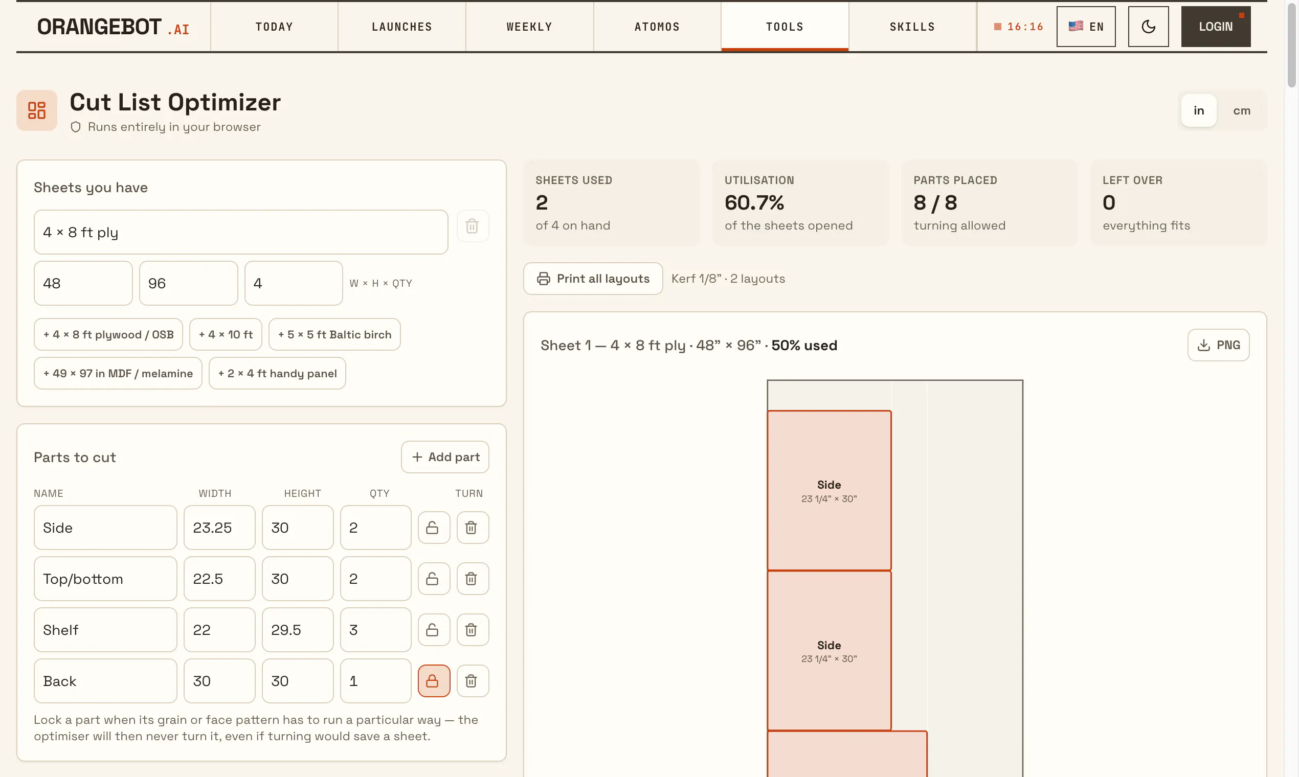 Cut List Optimizer by OrangeBot gallery image