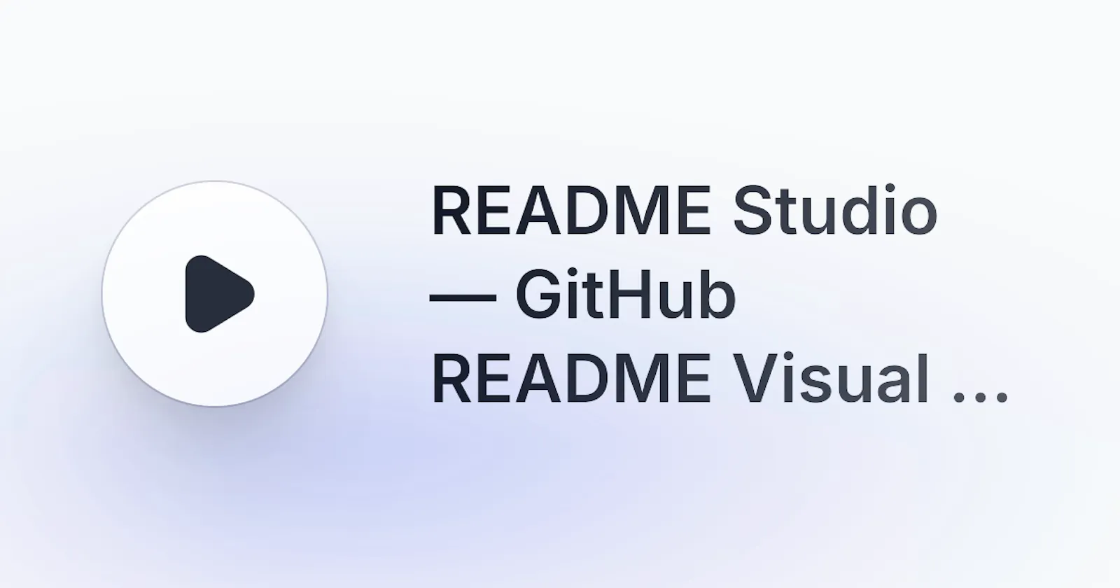 README Studio screenshot 1