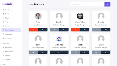 Pwork - Intranet for WordPress gallery image