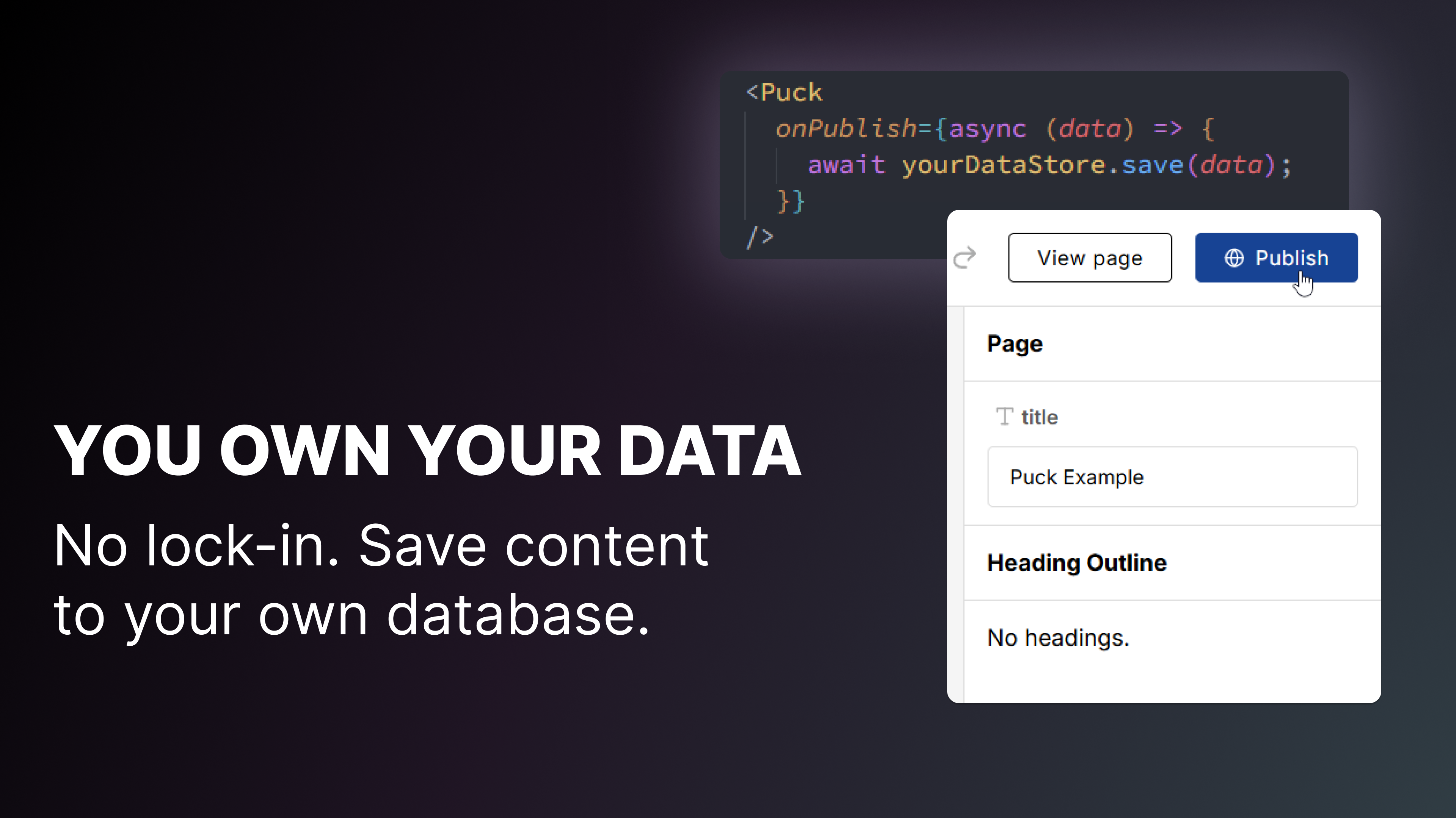 Puck - Open-source visuele editor voor React media 5