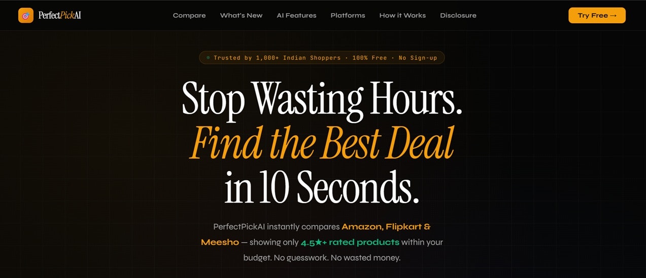 PerfectPickAI - Product Hunt launch logo and brand identity