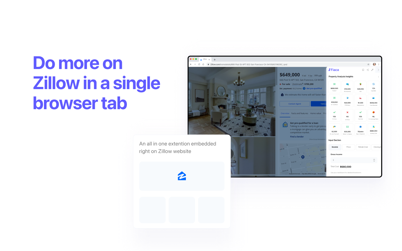Fiaca.io - Zillow 내부의 빠르고 쉬운 임대 부동산 분석 미디어 4