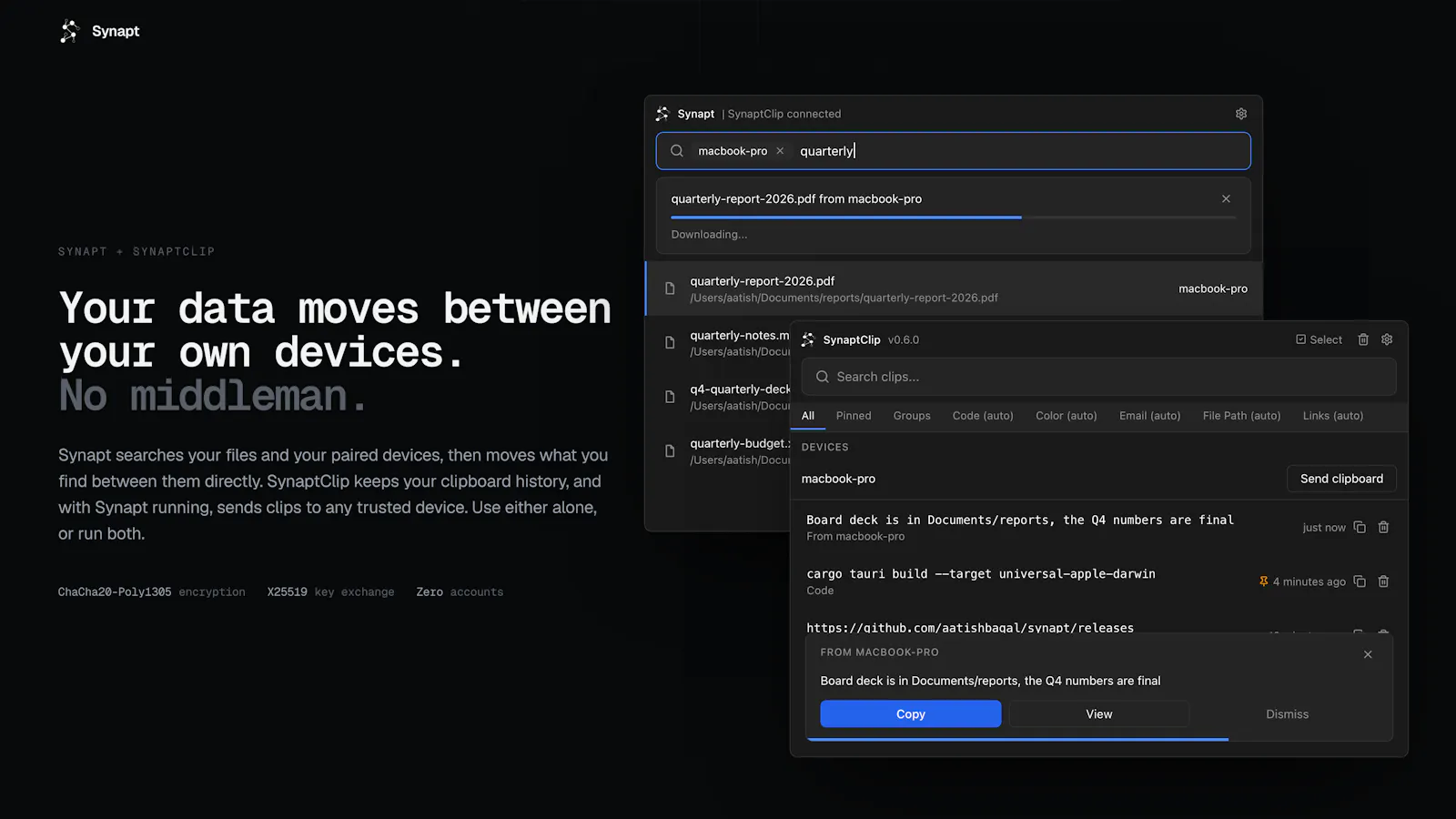 Synapt Desktop screenshot 2