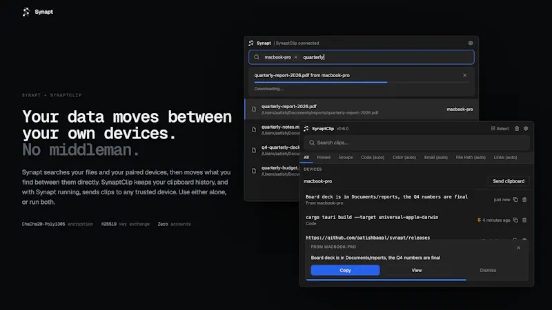Synapt Desktop screenshot 2