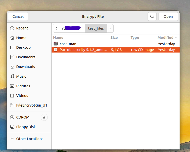 Multi OS file encryption with gui media 4