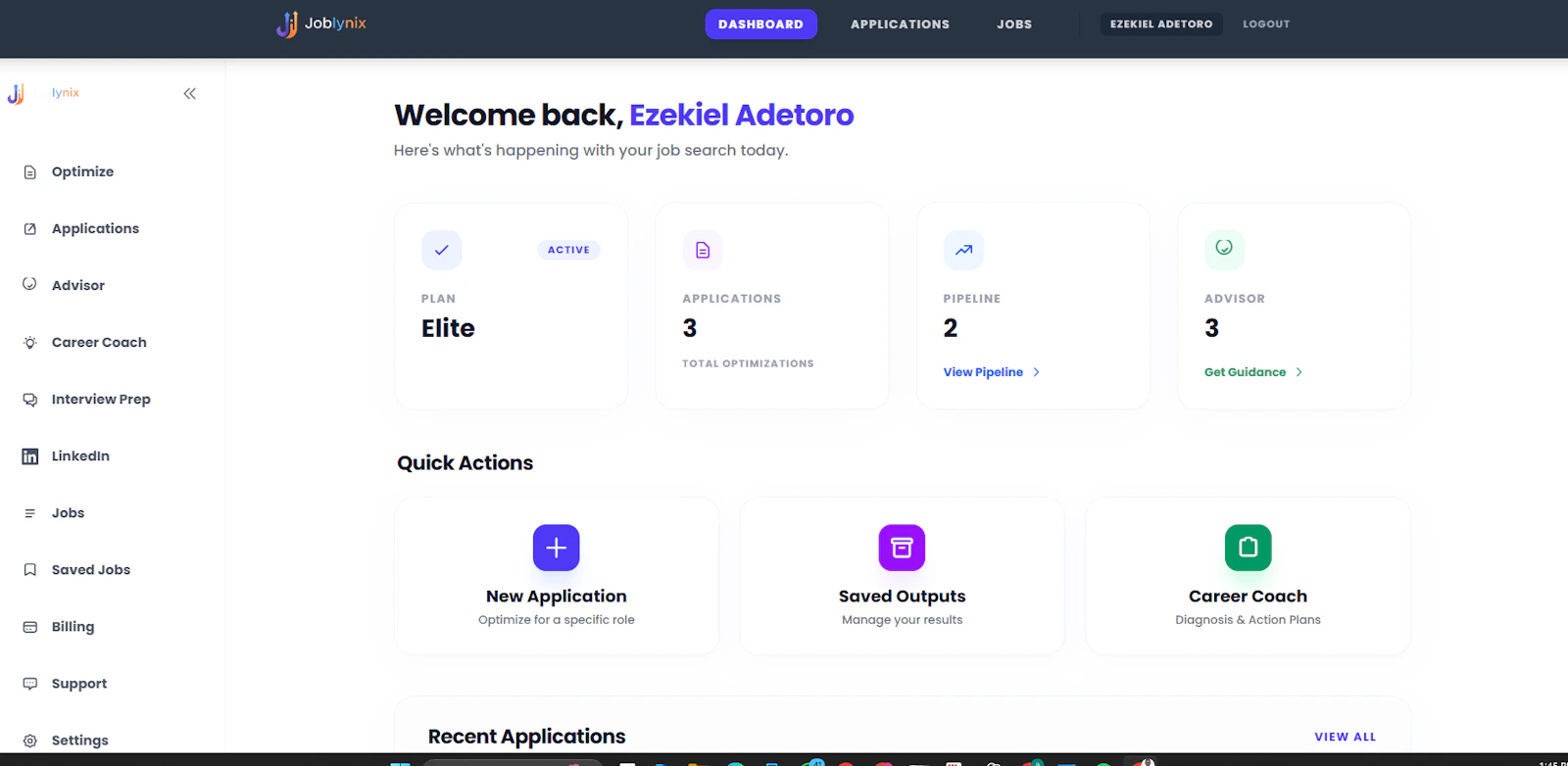 Optimized Job Applications screenshot 1