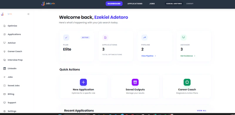 Optimized Job Applications screenshot 1