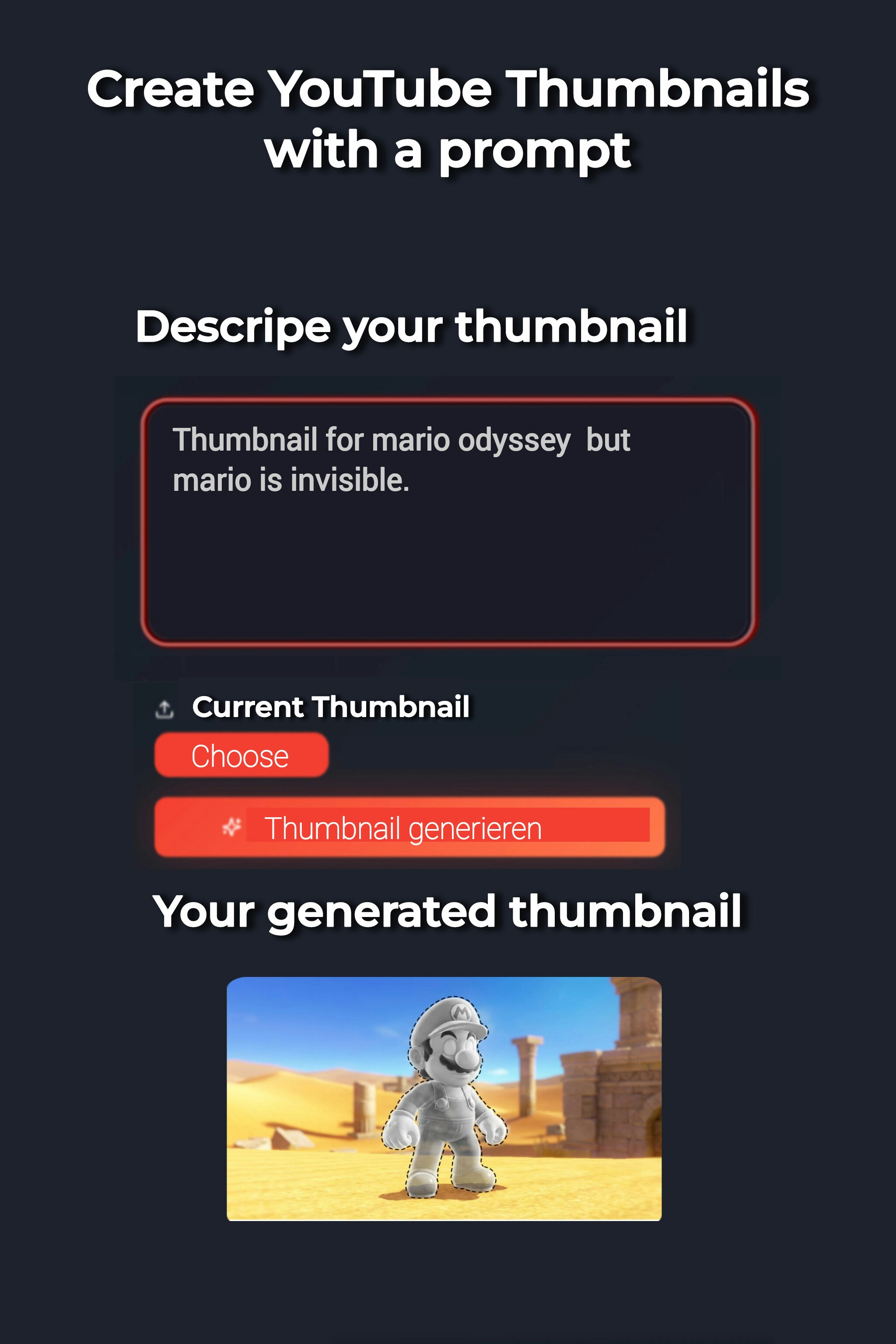 ThumbNew - Screenshot 3 showing product features and functionality