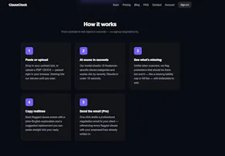 ClauseCheck — Stop signing bad contracts gallery image