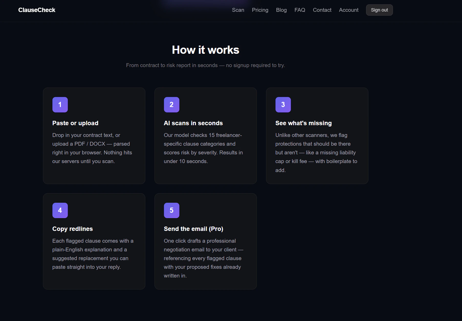 ClauseCheck — Stop signing bad contracts screenshot 2