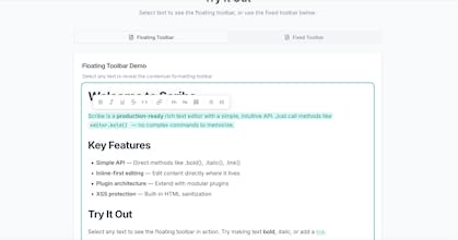 ScribeJS — Next-Gen Editor Core gallery image