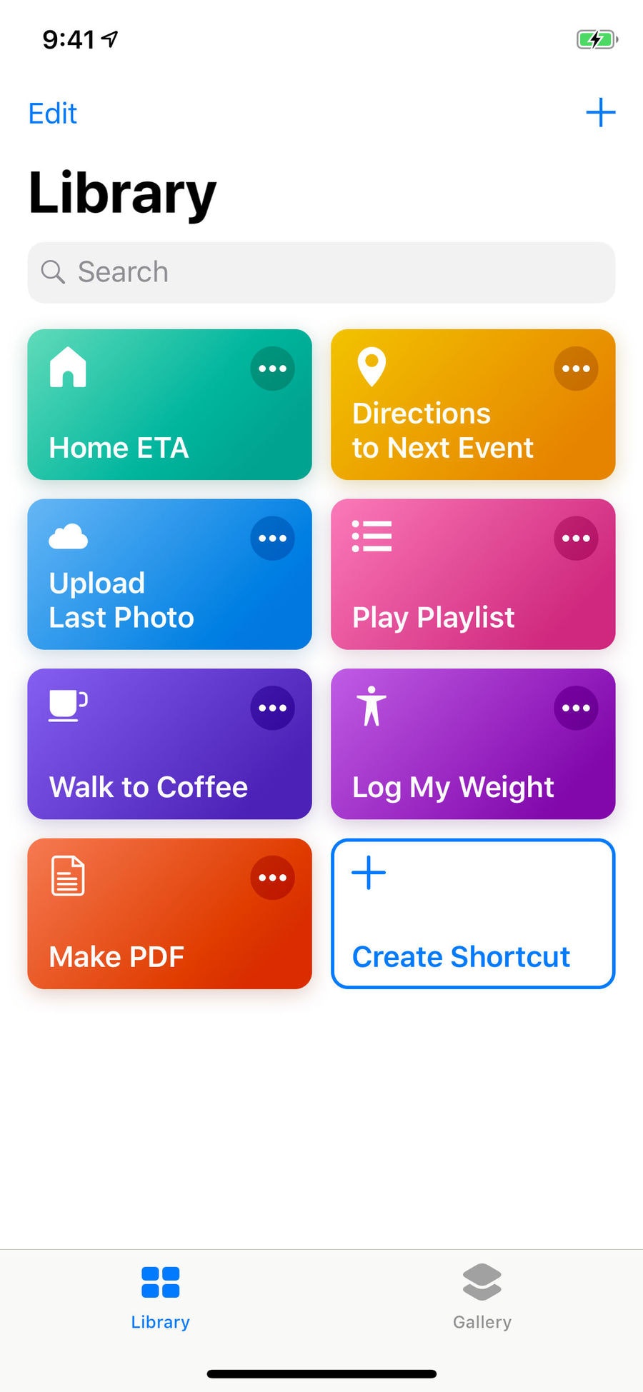 Shortcuts gallery image