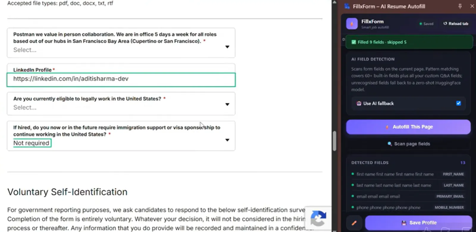FillxForm screenshot 2