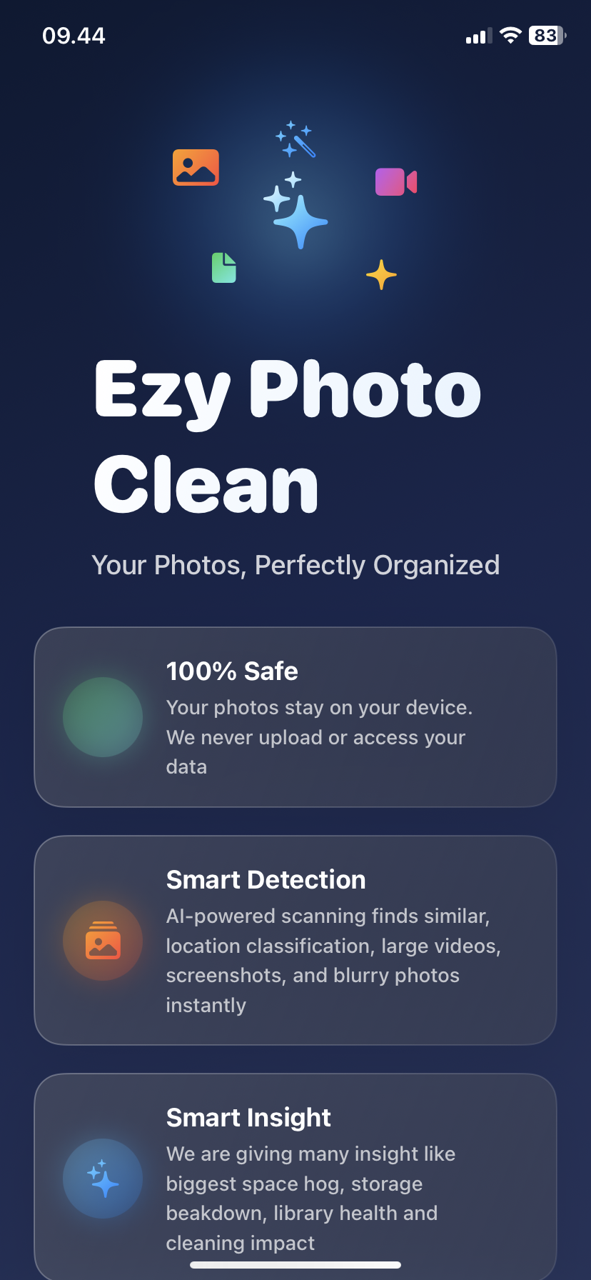 Ezy Photo Clean - Main product screenshot demonstrating key features and user interface