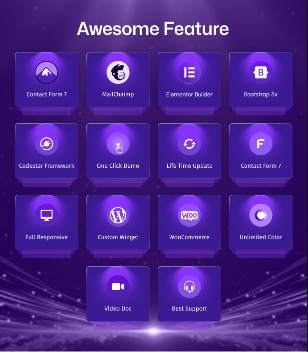 SaaS & Tech Startup WordPress Theme gallery image