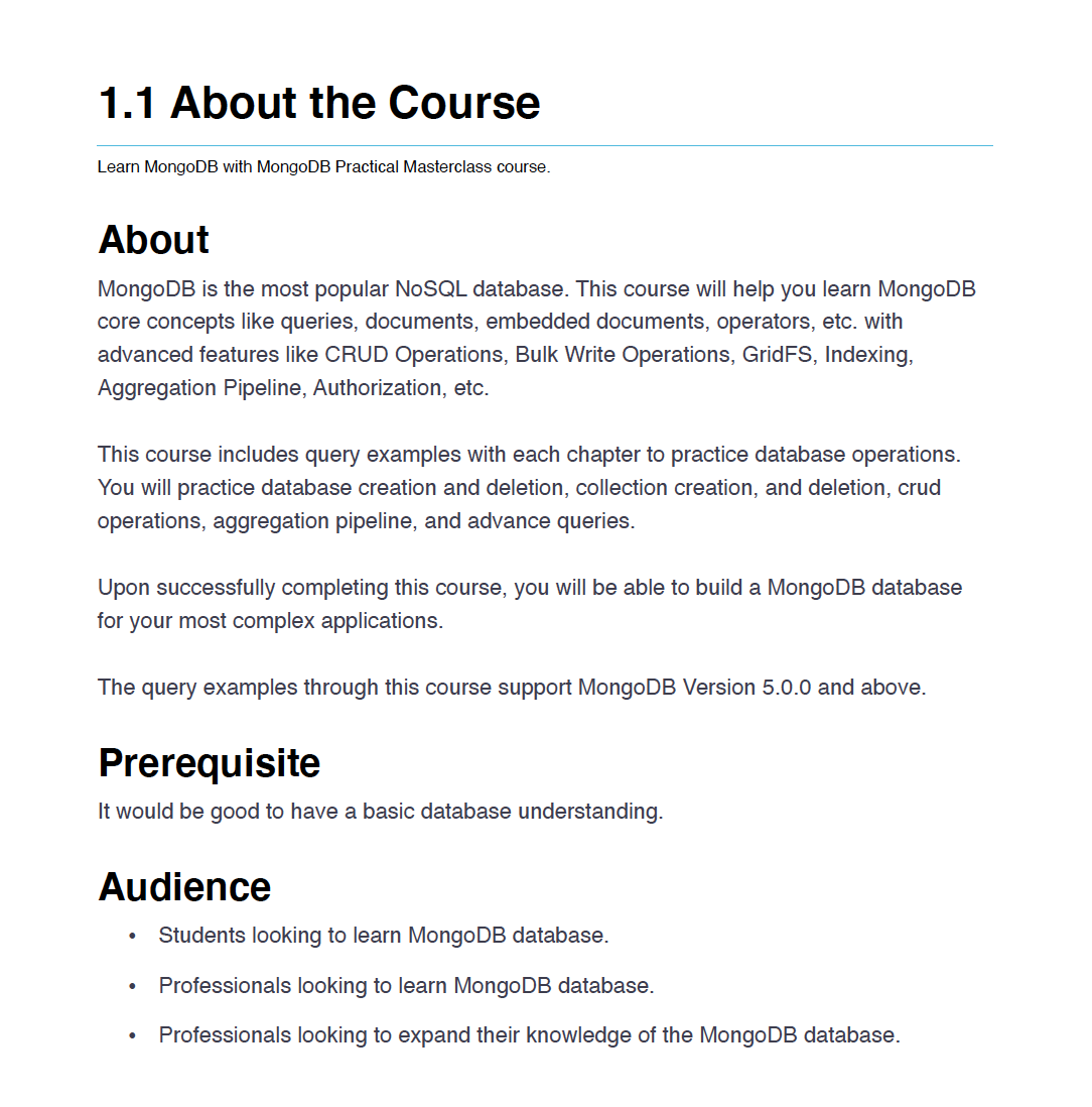 Ebook: MongoDB Practical Masterclass gallery image
