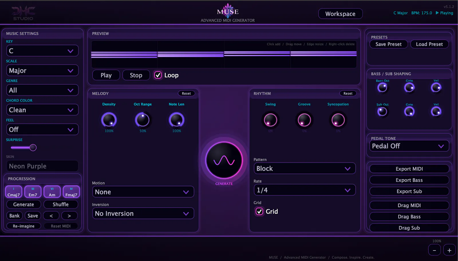 MUSE 5.1.2 screenshot 1