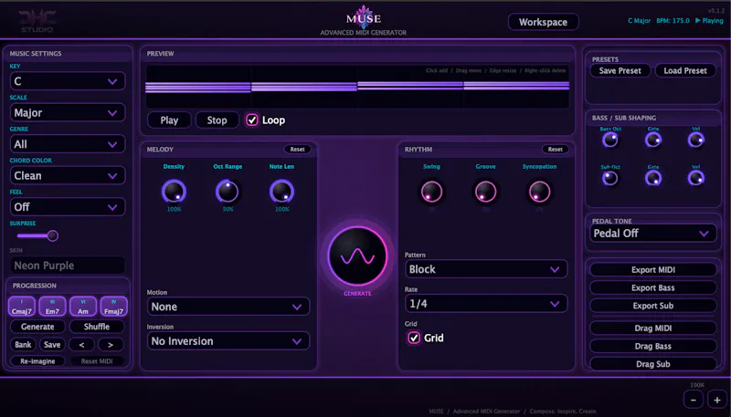 MUSE 5.1.2 screenshot 1