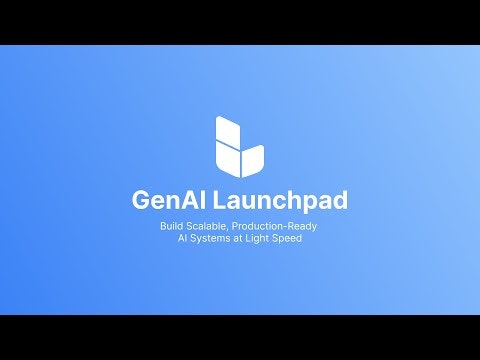 GenAI Launchpad gallery image
