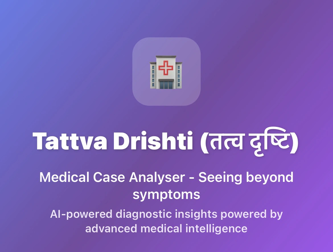 Tattva Drishti - Medical Advisory System logo