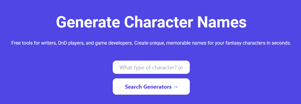 Character Name Hub gallery image