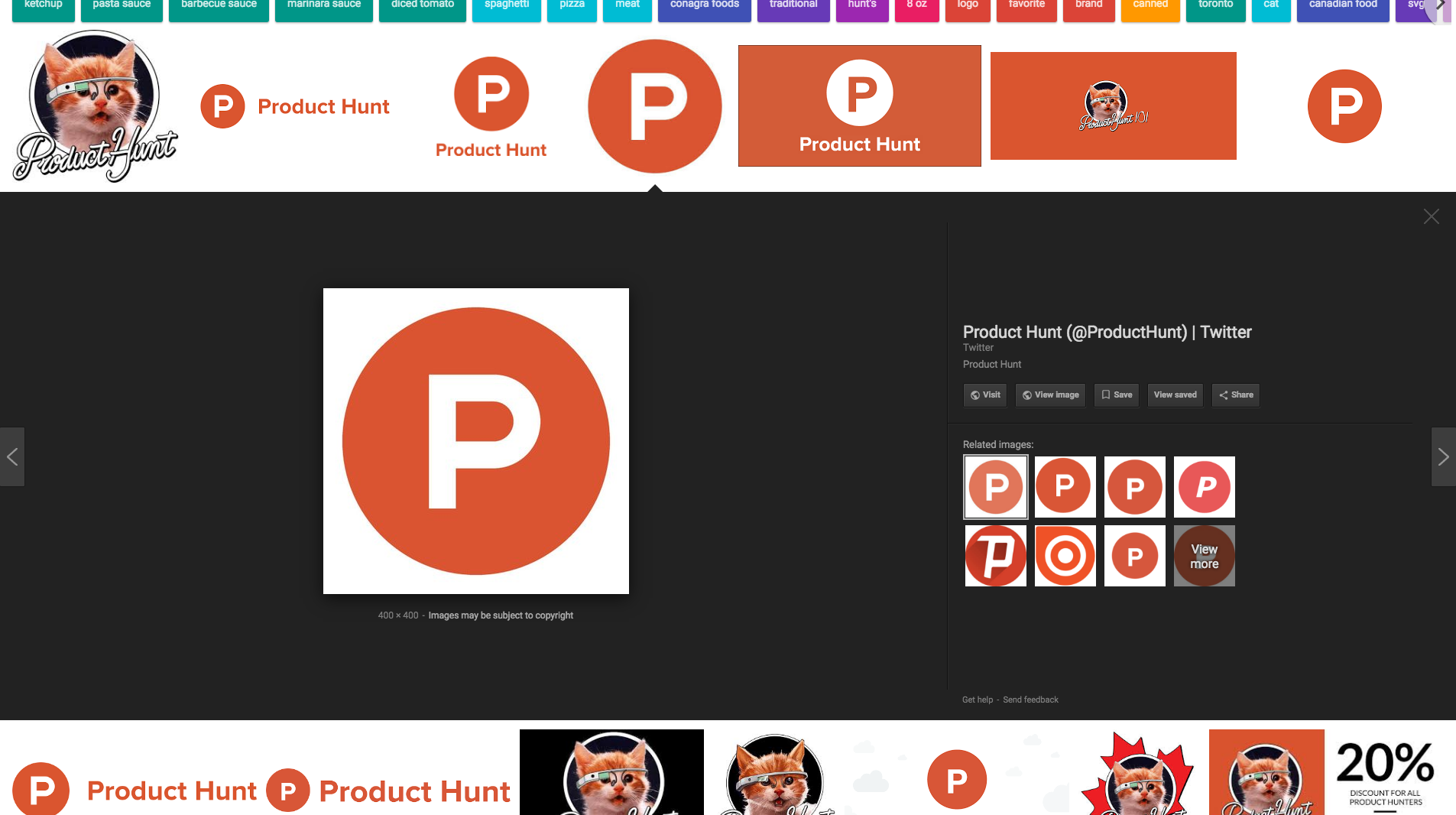 Google Images Search "View Image" Button gallery image